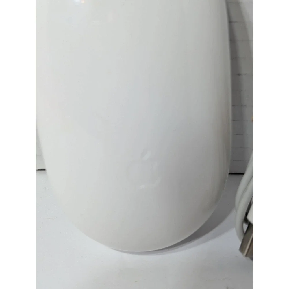 Apple Mighty Mouse Wired USB White Model A1152 Genuine OEM Tested and Working